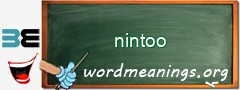WordMeaning blackboard for nintoo